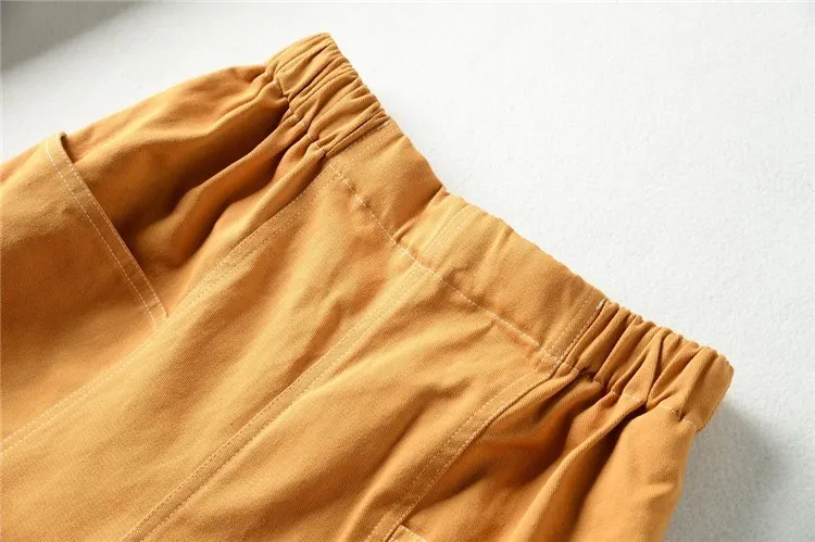 2019 горячая Распродажа Модные женские свободные эластичные хлопковые шорты с высокой талией женские летние повседневные однотонные