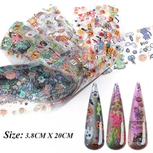 10 шт. DIY наклейки для ногтей, наклейки из фольги для ногтей, переводные наклейки для ногтей, бумага, декор для дизайна ногтей, переводные наклейки