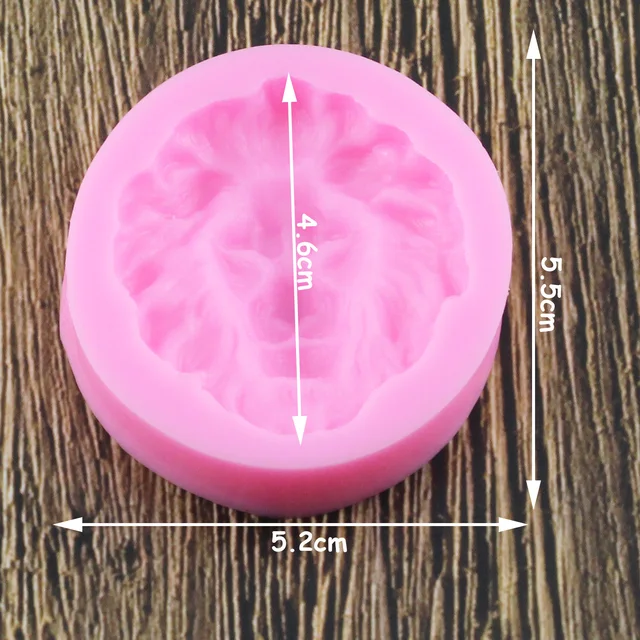 3D -S Oroszlánfej Szilikon Formák Állatok Cukorkás Csokoládé Fondant Penész Barkácsparti Torta Díszítő Szerszámok Polimer Agyag Szappan - Image 2