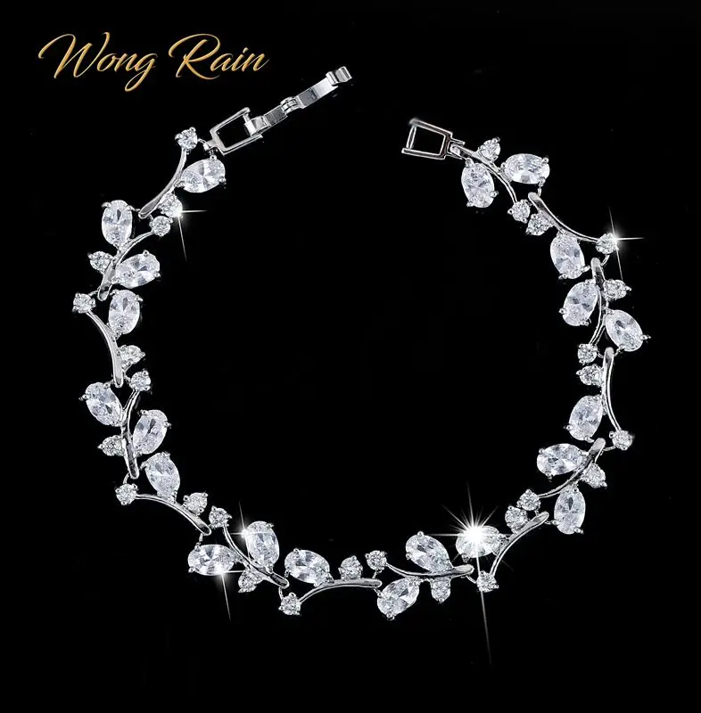 

Wong Rain 100% 925 Sterling Silver Created Moissanite Ruby Gemstone Bangle Cuff Charm Diamonds Bracelets Fine Jewelry Wholesale