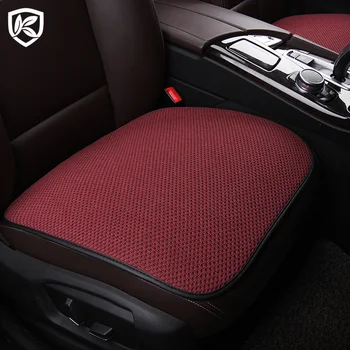 

Karcle Car Seat Cover Four Seasons Front Rear Linen Fabric Cushion Breathable Protector Mat Pad Auto accessories Universal Size