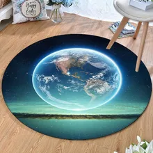 Круглый коврик с изображением медведя из мультфильма «зверотоп», коврик для пола с изображением планеты, рождественские подарки для детской комнаты, коврик для молитвы, коврик для молитвы