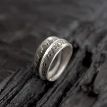 Серебро 925 украшения тайские серебряные кольца открытие женское свадебное кольцо чай Мода Кольцо Ширина 10,70 мм вес 8 г WT043