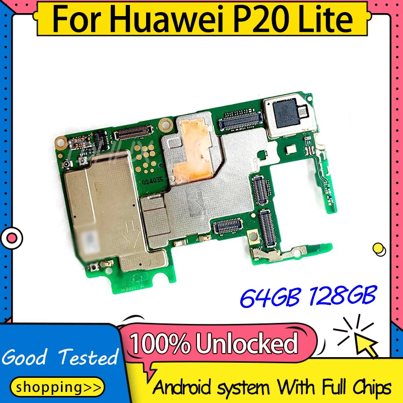 Материнская плата для Huawei P20 Lite разблокированная 64 ГБ 128 | Мобильные телефоны и