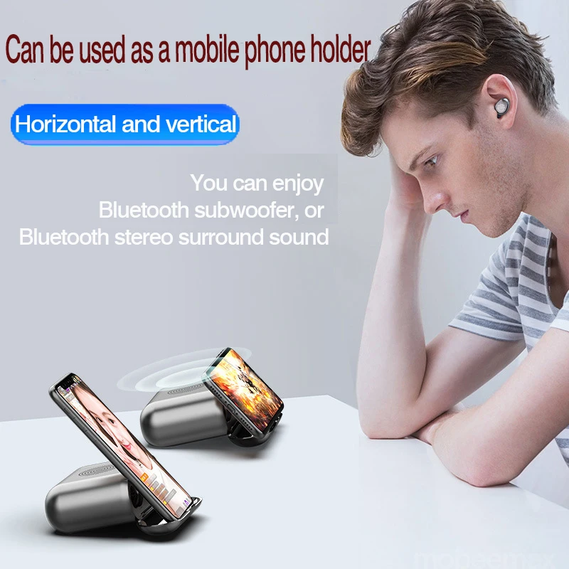 Новые наушники вкладыши tws с 3 в 1 F9 2000 мА/ч in ear Беспроводные громкой связью может