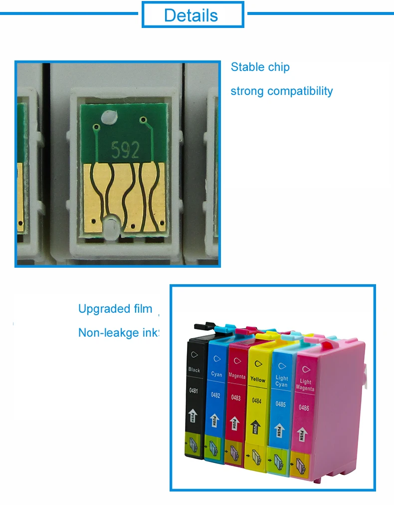 Hisywan T0481 чернильный картридж для принтера Epson Stylus Photo R200 R220 R300 R300M R320 R340 RX500 RX600 RX620 RX640 головка принтера для EPSON 0481