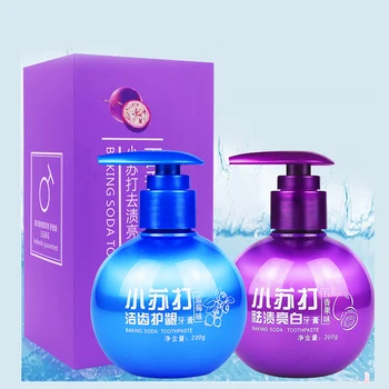 

3PCS Pressure Toothpaste Four Fruity Flavour Whitening Baking Soda Toothpaste Baking Soda Remove Stain Whitening Tooth Paste