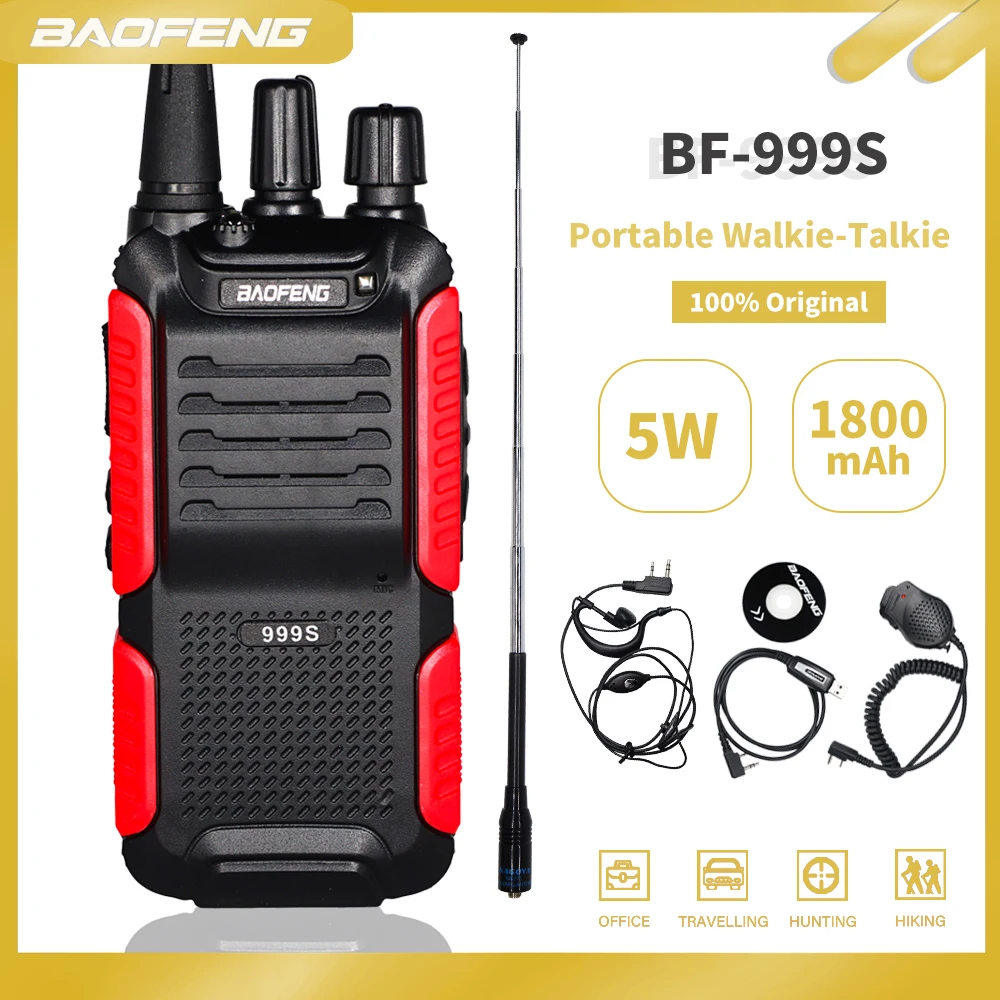 Baofeng BF-999s Plus двухстороннее радио 5 Вт Портативная радиостанция Ham CB BF999S Amador FM HF трансивер обновленный BF-888S Comunicador