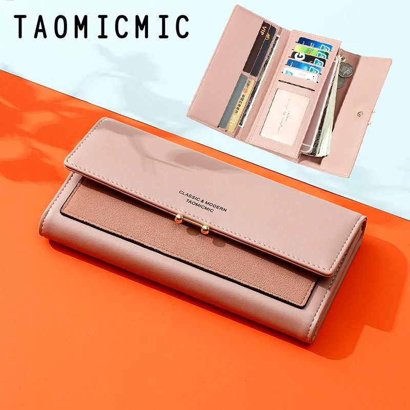 

Women Long Clutch Wallet Large Capacity Notecase Female Purse Lady Purses Phone Pocket Card Holder Carteras