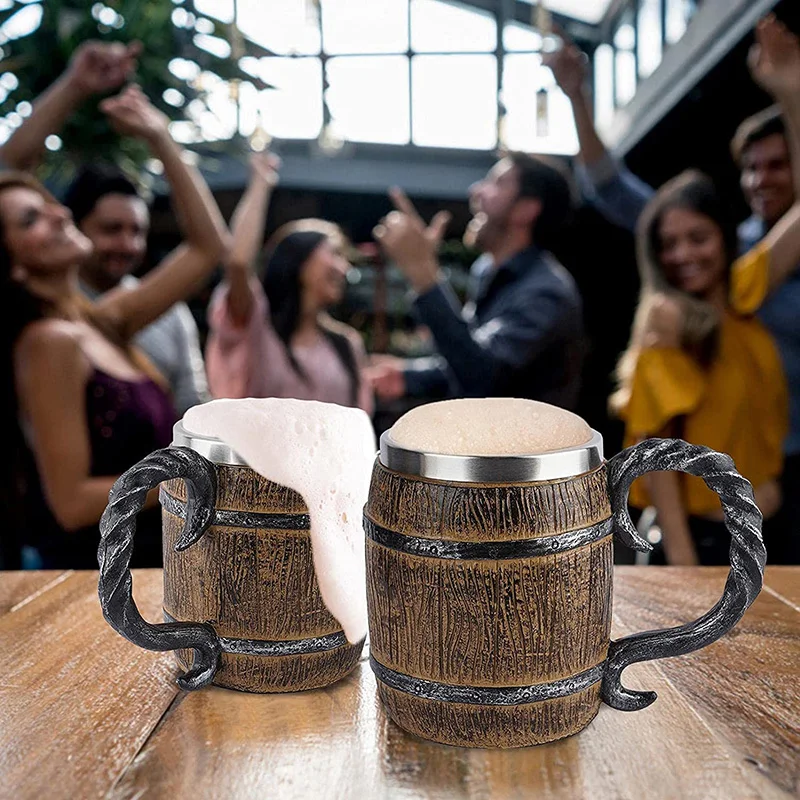 caneca de Cerveja do Estilo de Madeira