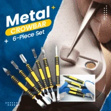 

Metal Crowbar 6-Piece Set Small Metal Spudger Pry Opening Repair Tools Kit for Mobile Phone Metal Crowbar Bottle Opener Tool