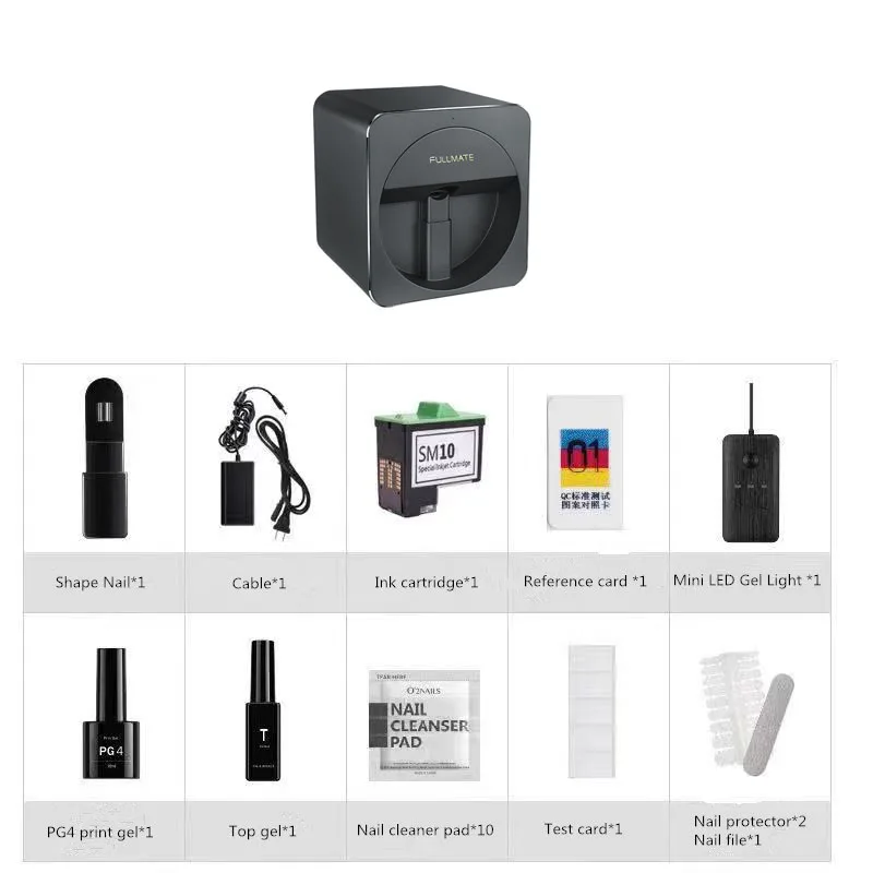 O2Nails FULLMATE X11-impresora de uñas móvil, equipo de manicura, salón de  uñas, aplicación de teléfono inteligente DIY, operación portátil -  AliExpress Belleza y salud