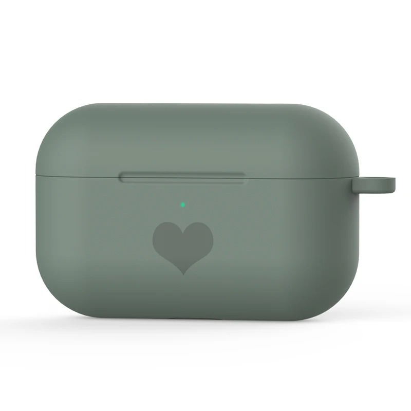 Чехол для пары Airpods Pro, чехол, оболочка, беспроводная Bluetooth гарнитура, зарядная коробка, защита кожи для Apple, новинка, Air Pods Pro 3 - Цвет: DarkGreen