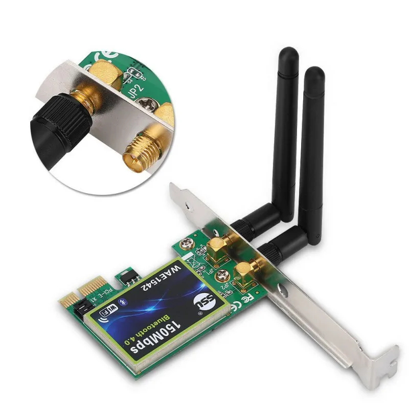 Bluetooth WiFi PCI-E сетевая карта 2,4G беспроводная карта памяти PCI 150 Мбит/с