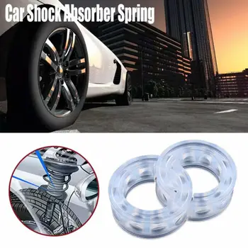 

Auto Cushion Buffer C-Type 2pcs Rubber Transparent Shock Spring Bumper