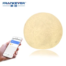 FrankEver умная Лунная лампа, wifi, таймер, сенсорный бесцветный Ночной светильник, совместимый с Alexa google home