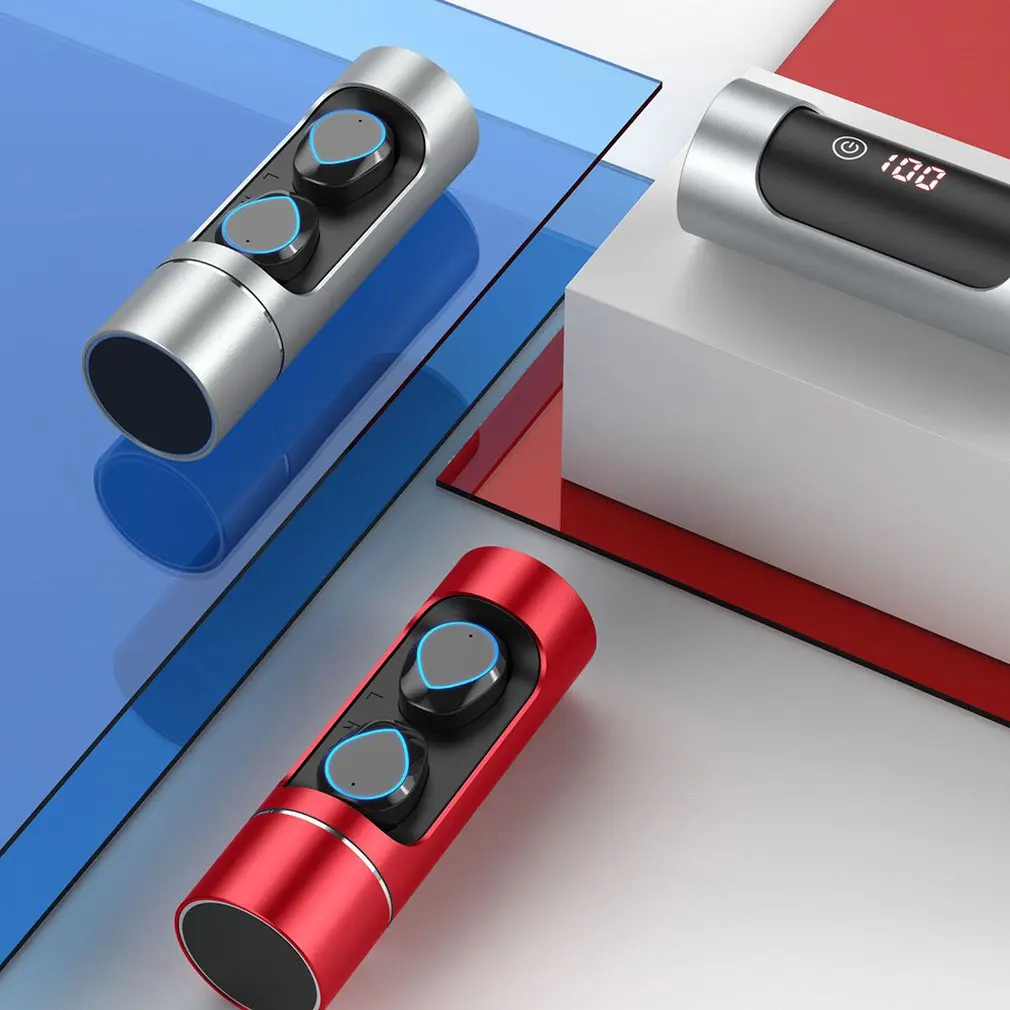 K01 Bluetooth наушники беспроводные Серьги светодиодный цифровой дисплей экран мини стерео Беспроводная гарнитура