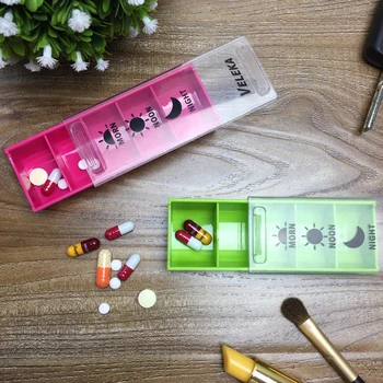 

Pill Box Portable Pill Box Mini Pill Box Slide Five Small Pill Box Portable One Week Subjecting Pill Box With Storage Mini Pill