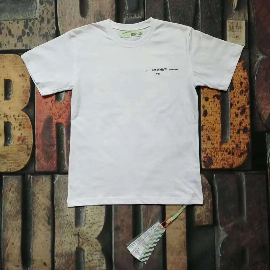 

Popular Brand off Ow19ss Europe And America Joint Mario Star T-shirt Loose Version of the Type High Quality Pure Cotton Short Sl