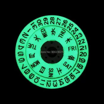 

New All-Nigh Day Date Disc SeikoMod Super All-Night Calendar Plate / Weekly Calendar Plate Two-in-one NH35/36 suitable SKX007