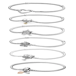 2021 Fashion Jewelry For Women Fit Original Pandora Bracelets DIY Beads Fit Original Jewellery Plata De Ley 925 Bangles Bracelet