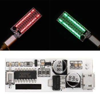 

USB Mini Music Spectrum Light 2x13 LED Board Voice Control Sensitivity Adjust