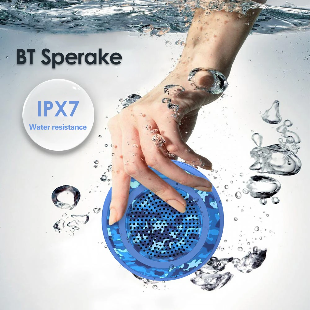 Беспроводная Bluetooth колонка 5 Вт IPX7 водонепроницаемая|Портативные колонки| |