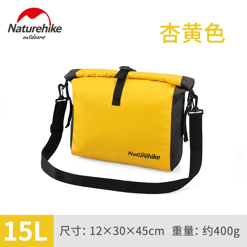 15L Yellow Naturehike, уличная водонепроницаемая сумка, туристическая, на одно плечо, косая сумка, Пляжное, праздничное отделение для сухого и мокрого, водонепроницаемая сумка - Цвет: 15L Yellow