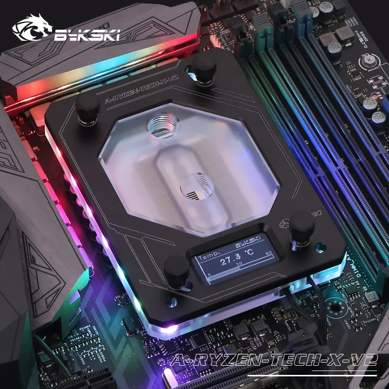 Блок Bykski для процессора AMD RYZEN3000 AM3/AM4/TR4/1950X/X399 X570|Кулеры/вентиляторы/системы
