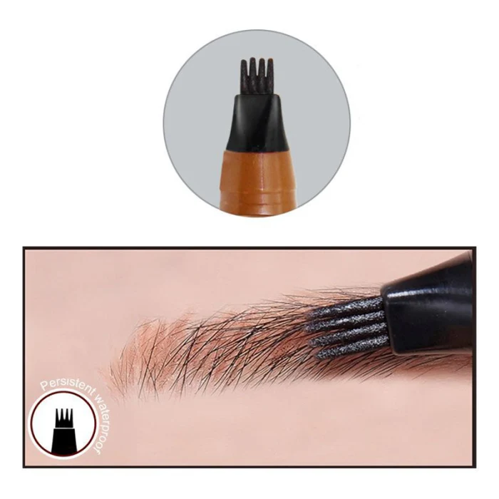 Microblading Tattoo Eyebrow Pen Waterproof Long Lasting Fork Tip Makeup Ink Sketch Eye Brow Pencil OR88