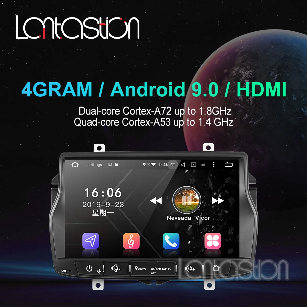 4G ram android 9 0 автомобильный dvd для Lada Vesta Радио Видео Аудио плеер gps навигация стерео |