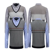 Мужские свитера из хлопчатобумажной ткани рами, пуловеры с длинным рукавом, верхняя одежда, мужские свитера с v-образным вырезом, топы, свободная Однотонная вязанная одежда