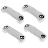 4 Pcs 316 Stainless Steel Bimini Top Strap, Pad Eye,Footmans Loop for Buggy, Kayak Tie Downs, Polished ► Photo 2/6