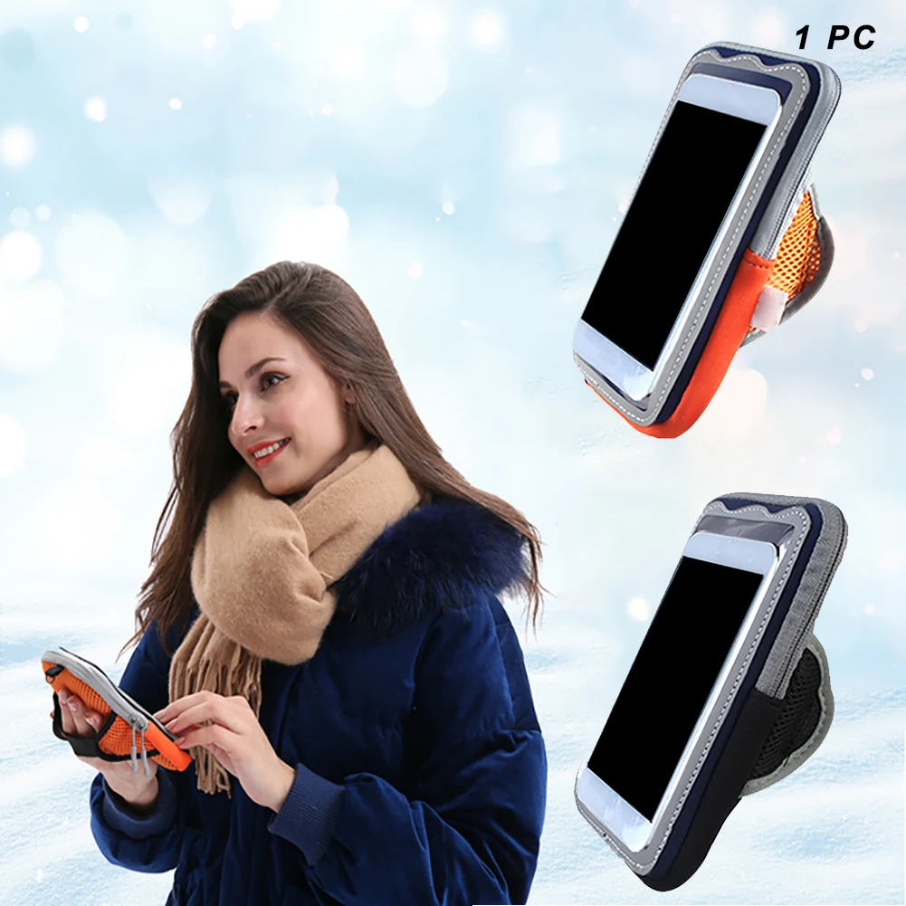 Согреться электрическое Отопление Эластичный Защитный Hands Free портативный органайзер для хранения легкая дышащая сумка на руку для мобильного телефона