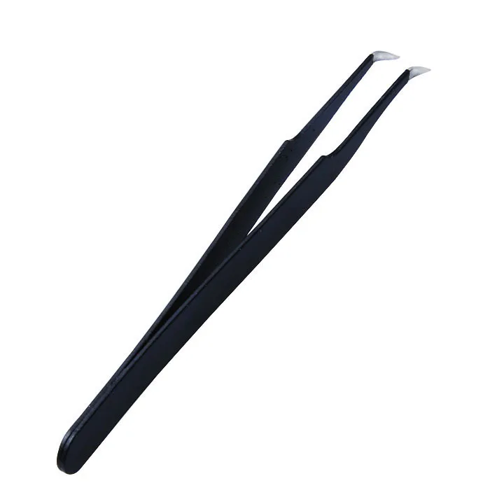 Manicure Only Tool Diamond Set Clip Accessories Take Drilling Stick-on Crystals Stainless Steel Pointed Tweezers Elbow Straight