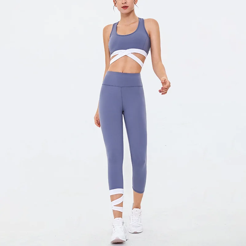 2 Piece Set Workout Clothes Gym Women Sports Bra and Leggings Set Sportswear Women Hit Color Gym Clothing Athletic Yoga Set 2 Piece Set Workout Clothes Gym Women Sports Bra and Leggings Set Sportswear Women Hit Color Gym Clothing Athletic Yoga Set