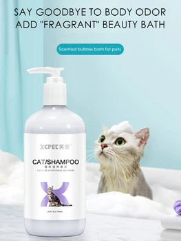 

Cat shower gel for cats to kill mites and sterilize cats shampoo for pet kittens in addition to fleas British short blue cat bat