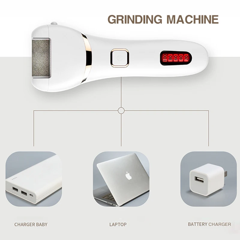 Портативный электрический прибор для удаления мозолей ног уход за кожей ног перезаряжаемое устройство для педикюра Электронная пилка для ног инструменты для педикюра