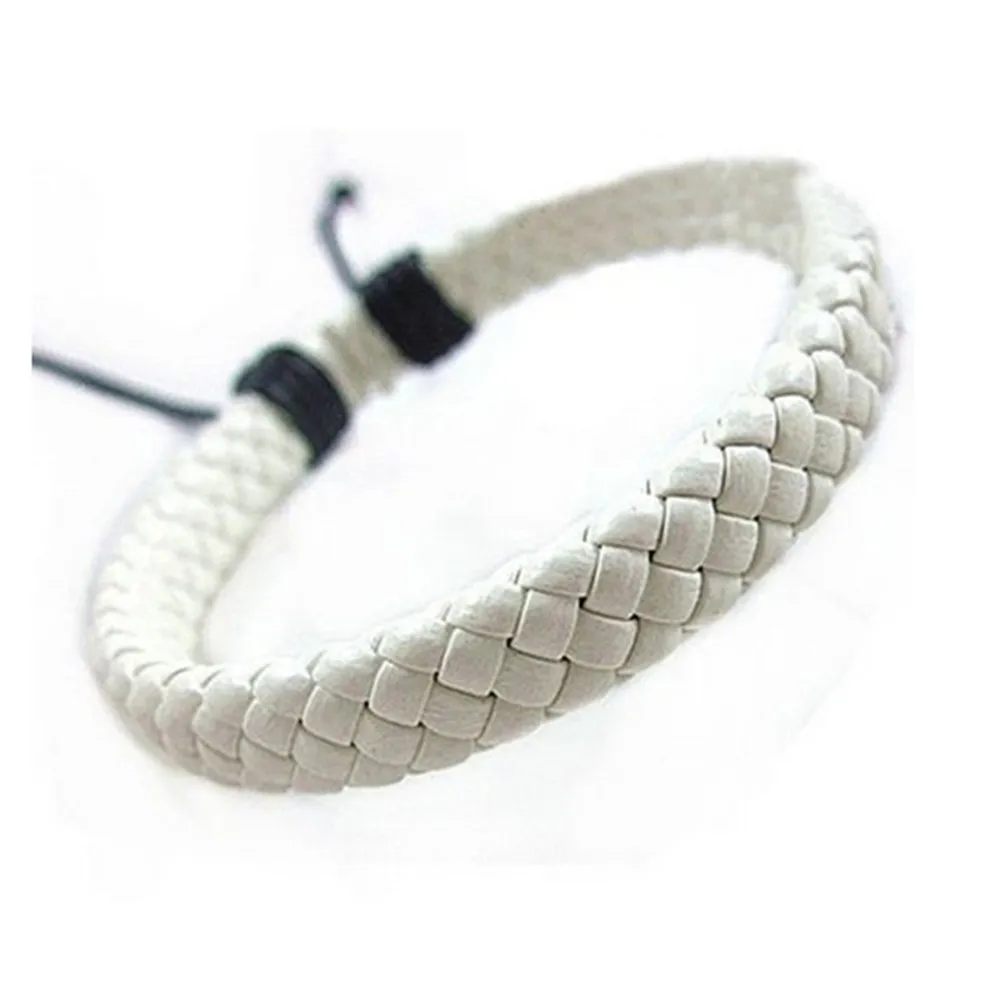Simple Design Leather Bracelet For Women Men Punk Rope Chain Charms Bangles Gothic Jewelry Gifts A621