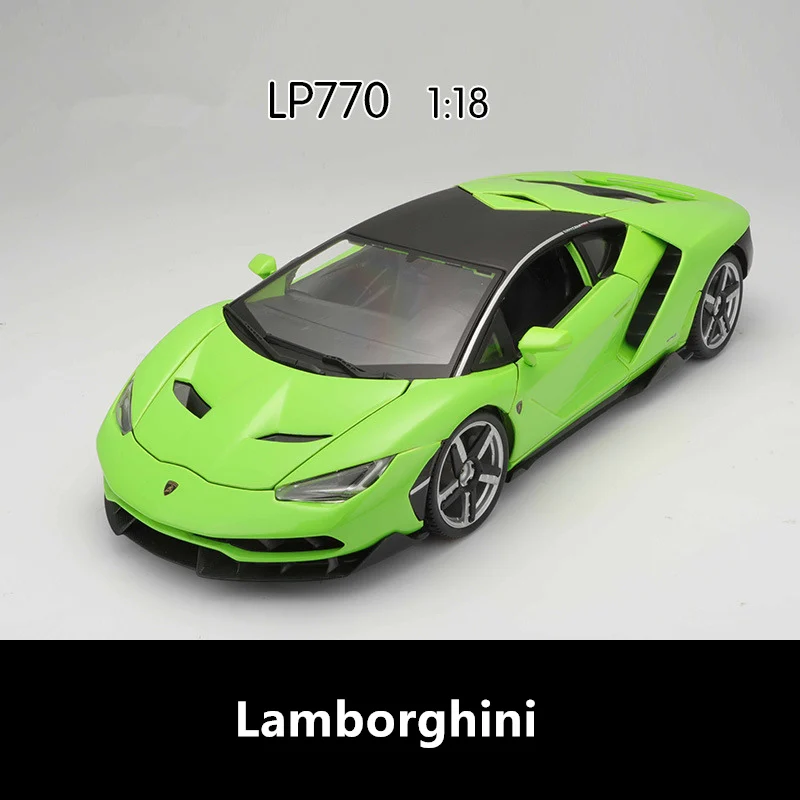 Maisto 1:18 Lamborghini LP770 модель автомобиля из сплава моделирование автомобиля украшение коллекция Подарочная игрушка Литье под давлением модель игрушка для мальчиков - Цвет: LP770