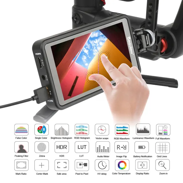 Besview desview R5 ii 4 18kモニター5.5インチデジタル一眼レフタッチ 