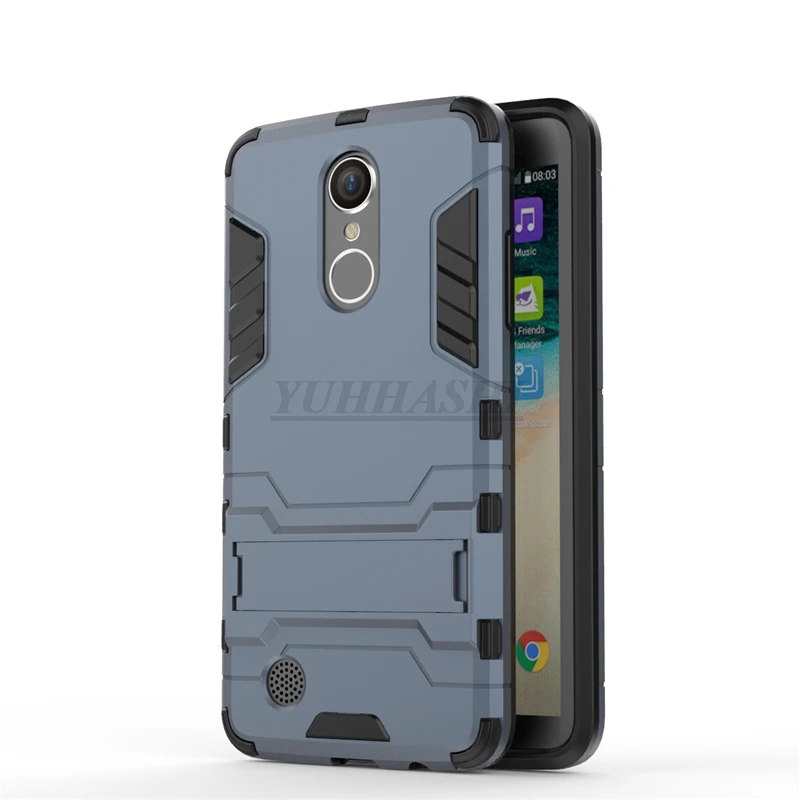 Защитный противоударный жесткий чехол yuhashi с подставкой для LG LV3, защитный чехол с держателем для задней панели телефона, чехол-Бампер для LG LV3