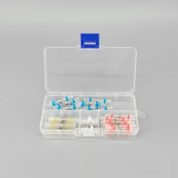 

50Pcs with Box 4Sizes Waterproof Heat Shrinkable Solder Sleeve Tube Wire Seal Connectors