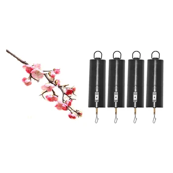

1Pcs Artificial Plum Blossom60 Cm Long Lifelike Plum & 4Pcs Wind Spinner Motor Battery Operated Hanging Display