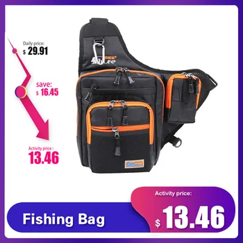 Sacchetto di pesca 32*39*12CM Sacchetto di Pesca iLure Multi-Purpose Impermeabile della Tela di Canapa Bobina di Pesca di Richiamo di Pesca sacchetto Sacchetti di Pesce Sacchetti Esterni