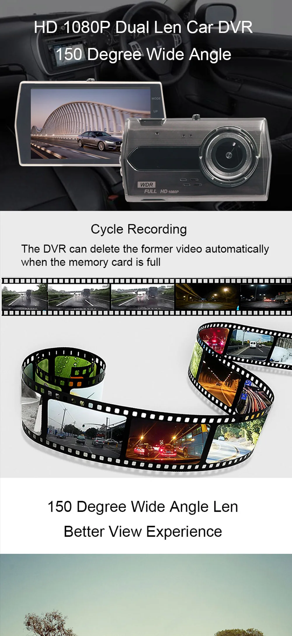 4,0 дюймов 1080P Full HD дисплей для автомобильной камеры g-сенсор Автомобильный видео видеорегистратор запись 170 градусов широкоугольный диктофон для вождения