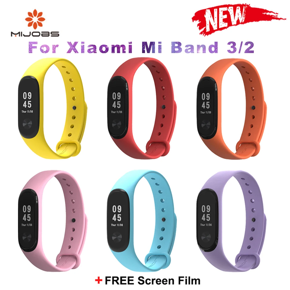 Оригинальный браслет mi Band 4 на ремешке для Xiaomi 3 сменные цветные силиконовые