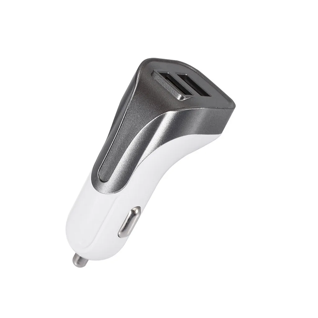 USB Автомобильное зарядное устройство адаптер двойной 2 USB Смарт зарядное устройство для быстрой зарядки 12 В/24 В Портативный двойной USB быстрая зарядка лучший внешний вид
