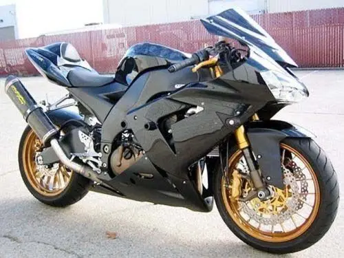 

ZX10R Gloss Matte Black Injection Fairing Kit for 2004-2005 Kawasaki Ninja ZX-10R ZX10R