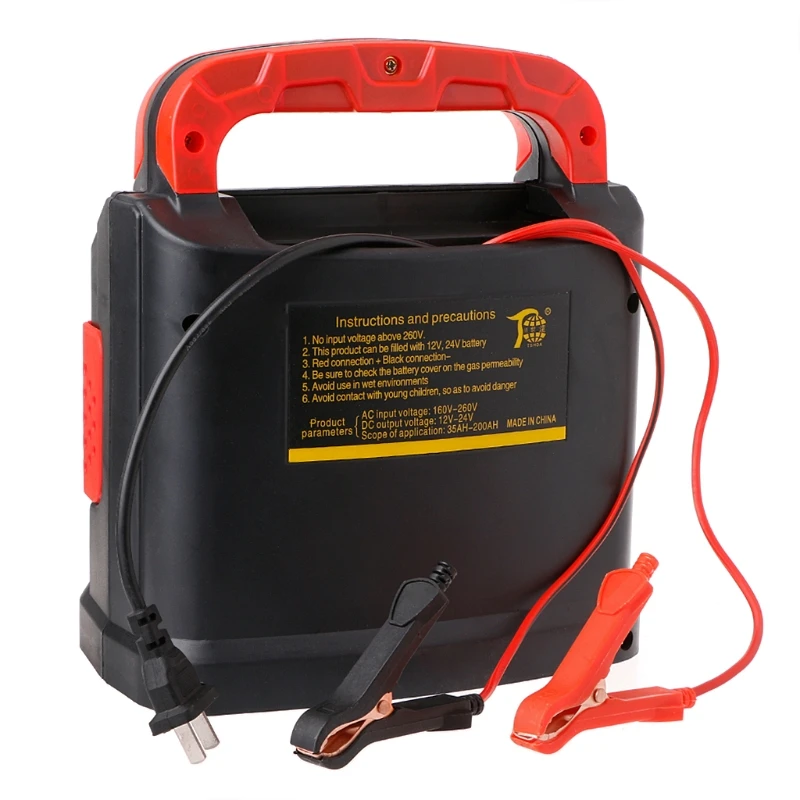 

350W 14A AUTO Plus Adjust LCD Battery Charger 12V-24V Car Jump Starter Portable LX9C
